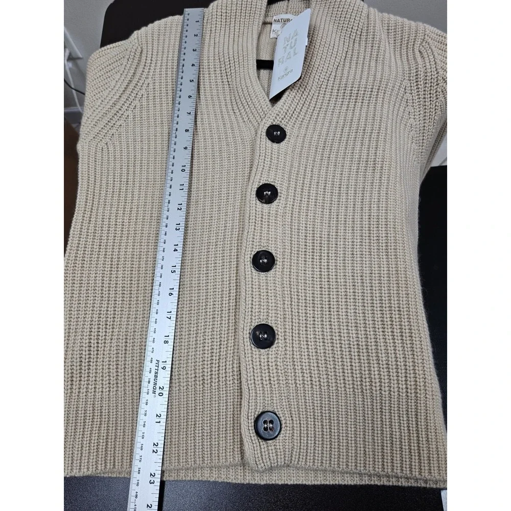 Kangra 100% Cashmere   Cardigan Chunky Knit Sweater Buttons New With Tags Sz 46